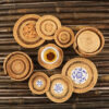 O1CN01ad3Qa61HJaZAYRSLz_!!2200571050737-0-cib Woven Rattan Table Coaster Set, Natural, 3.94 in